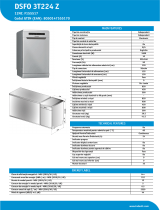 Indesit DSFO 3T224 Z Product data sheet