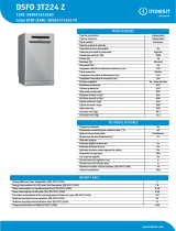 Indesit DSFO 3T224 Z NEL Data Sheet