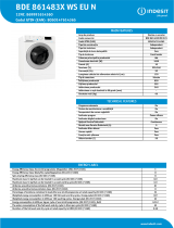 Indesit BDE 861483X WS EU N NEL Data Sheet