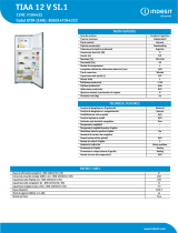 Indesit TIAA 12 V SI.1 Product data sheet