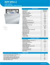 Indesit DIFP 8T94 Z Product data sheet