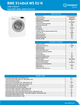 Indesit BWE 91484X WS EU N Product data sheet