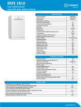 Indesit DSFE 1B10 NEL Data Sheet