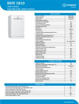 Indesit DSFE 1B10 Product data sheet