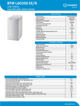 Indesit BTW L60300 EE/N Product data sheet