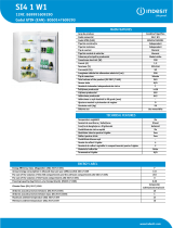 Indesit SI4 1 W1 NEL Data Sheet