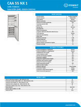 Indesit CAA 55 NX 1 Product data sheet