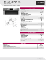 HOTPOINT/ARISTON FA4S 841 P IX HA Product data sheet