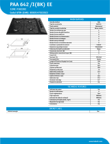 Indesit PAA 642 /I(BK) EE Product data sheet