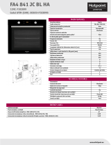 HOTPOINT/ARISTON FA4 841 JC BL HA Product data sheet