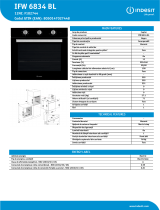 Indesit IFW 6834 BL Product data sheet