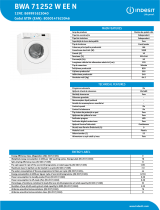 Indesit BWA 71252 W EE N NEL Data Sheet