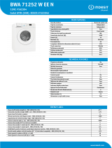 Indesit BWA 71252 W EE N Product data sheet