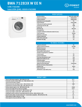 Indesit BWA 71283X W EE N Product data sheet