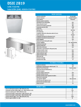 Indesit DSIE 2B19 Product data sheet