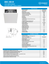 Indesit DIE 2B19 NEL Data Sheet