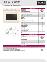 HOTPOINT/ARISTON FIT 804 C OW HA Product data sheet