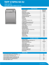 Indesit TDFP 57BP96 NX EU Product data sheet