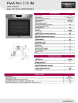 HOTPOINT/ARISTON FA4S 841 J IX HA Product data sheet