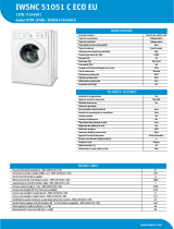 Indesit IWSNC 51051 C ECO EU Product data sheet