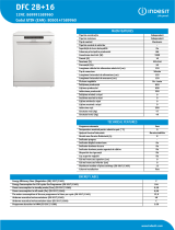 Indesit DFC 2B+16 NEL Data Sheet