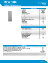 Indesit INFC9 TI21X NEL Data Sheet