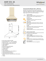 Whirlpool AKR 551 JA Product data sheet