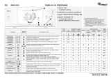 Whirlpool AWE 6315 Program Chart