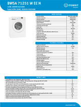 Indesit BWA 71283X W EE N NEL Data Sheet