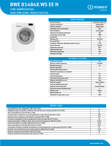 Indesit BWE 81484X WS EE N NEL Data Sheet