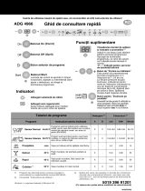 Whirlpool ADG 4966 M Program Chart