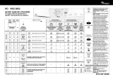 Whirlpool AWZ 8993 Program Chart