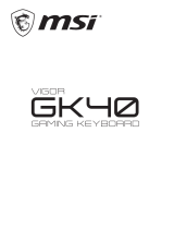 MSI VIGOR GK40 Manualul proprietarului