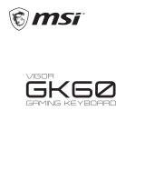 MSI VIGOR GK60 Manualul proprietarului