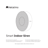 Legrand Netatmo Smart Indoor Siren Ghid de instalare
