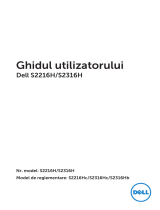Dell S2216H Manualul utilizatorului