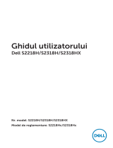 Dell S2318H/S2318HX Manualul utilizatorului