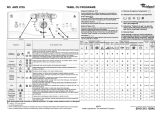 Whirlpool AWE 9725 Program Chart