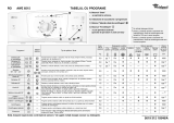 Whirlpool AWE 6315 Program Chart