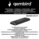 Gembird EE2280-U3C-01 M.2 DRIVE USB3.0 ENCLOSURE Manual de utilizare