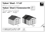 Palram Yukon Plastic 11 x 13ft Shed Manual de utilizare