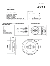 Akai ACS-656 6.5 Inch 4 Way Speaker Manualul utilizatorului