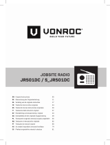Vonroc JR501DC Jobsite Radio Manual de utilizare