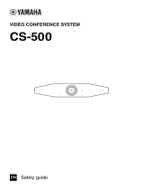 Yamaha CS-500 Video Conference System Manual de utilizare