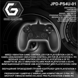 Gembird JPD-PS4U-01 Wired Vibration Game Controller Manual de utilizare