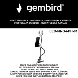 Gembird LED-RING4-PH-01 Manualul proprietarului