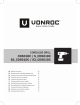 Vonroc CD501DC Cordless Drill Manual de utilizare