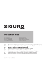 SIGURO SGR-HB-I250B Induction Hob Manual de utilizare