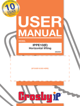CrosbyIP IPPE10(E) Lifting Clamp Manual de utilizare