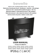 bewello BW2019 Electric Wall Standing Fireplace Heater Manual de utilizare